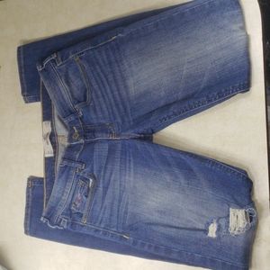 Hollister distressed skinny jeans